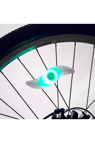 Carsons Set 2 spițe LED, 3 moduri de iluminare, verde