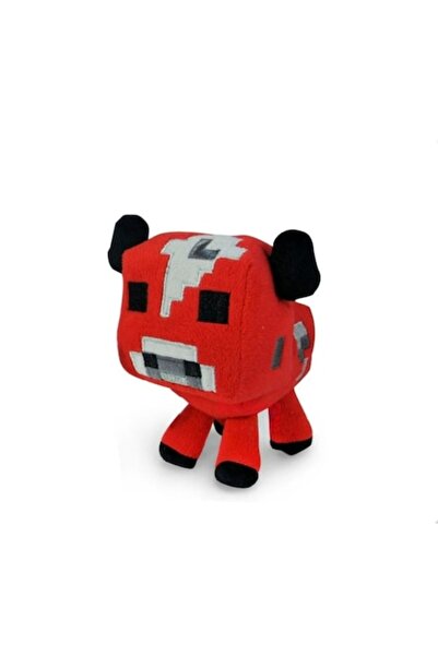 OEM Jucărie de pluș, tip Minecraft, cu ventuză, roșie, 15 cm