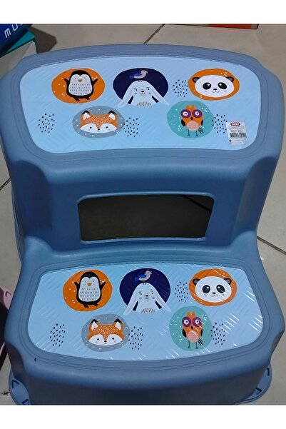 abnturk 28x28x16 Resimli Katlı Çocuk Basamağı Tabure