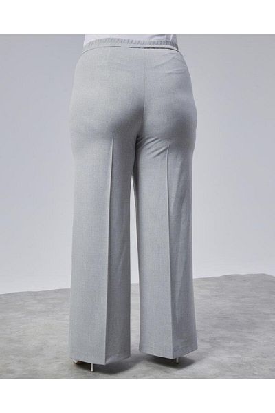 modamtn Poly Viscose Full Lycra Elastic Waist Oversize Trousers