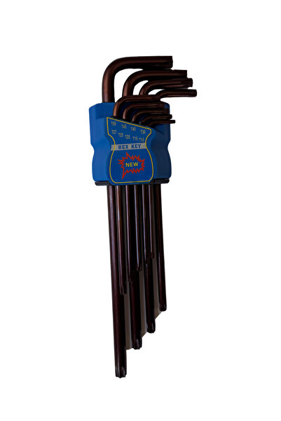 Hırdavat 9 Parça Delikli Torx (Alyen) Anahtar Seti
