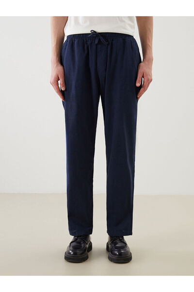 LC Waikiki Rahat Kalıp Keten Görünümlü Erkek Pantolon