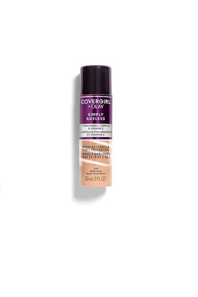 covergirl كريم أساس سائل 3 في 1 من كوفر جيرل سيمبلي إيجلس - بيج دافئ 245 - 30 مل