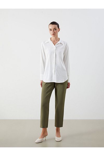 LC Waikiki New Season Elastic Waist Carrot Cut Women's Trousers - S40799Z8