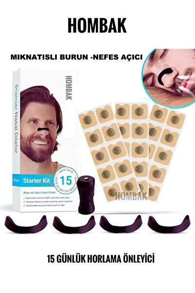 Pastimore Horlama Önleyici Mıknatıslı Burun Bandı 30'lu Set, Premium Horlama ...