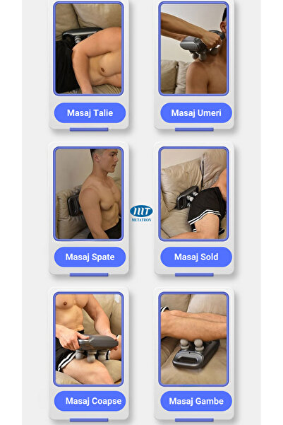 METATRON mT Electric vibrating massager, percussion pistol type, 4 modes, 12 speeds, 3200 RPM