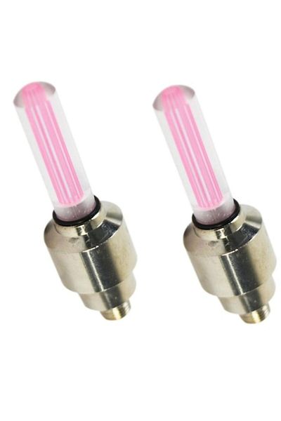 Carsons Set de lumini LED pentru bicicleta, masina, motocicleta, de culoare rosu, capac cromat