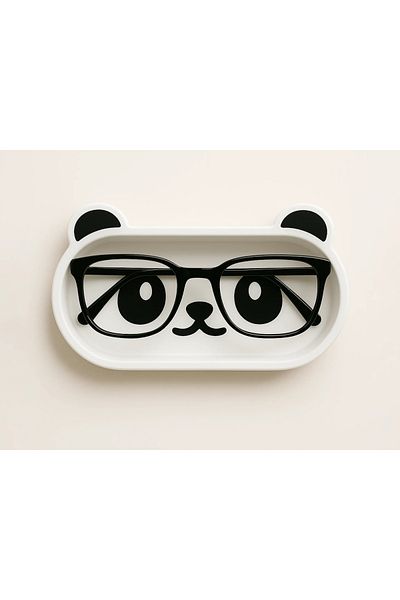 Atsu 3D Cute Panda Glasses Tray - Desktop Glasses Tray - Jewelry Jewelry Stand - 17 cm Plastic