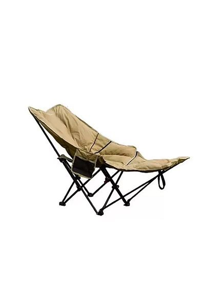 Outdoor Pro Scaun pliabil de camping cu suport pentru picioare pentru camping, pescuit, plajă, fotoliu reclinabil