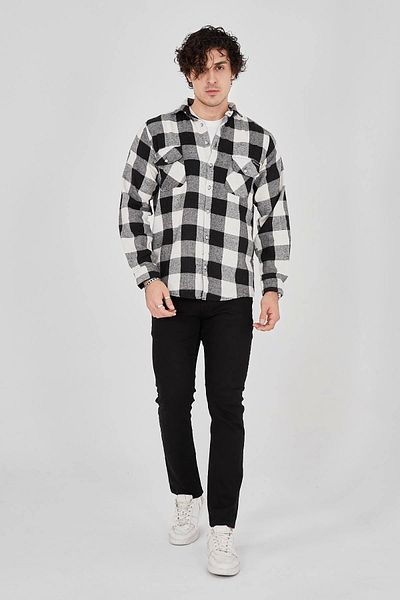 SuQ Men's Lumberjack Shirt - Black