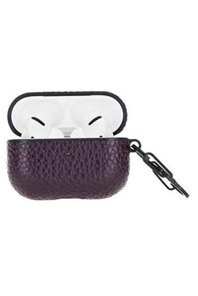 Generic Brand Apple AirPods Pro Compatible Leather Case Juni Erc13 Purple
