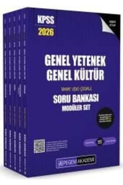 Pegem Akademi Yayıncılık Pegem 2026 KPSS Genel Yetenek Genel Kültür Soru Bank...