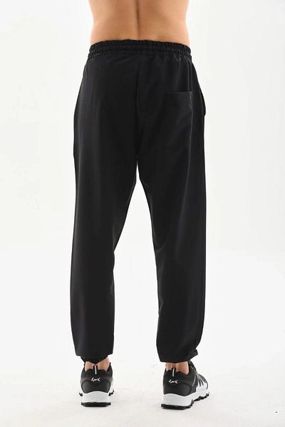 SuQ Unisex Elastic Leg Sweatpants - Black