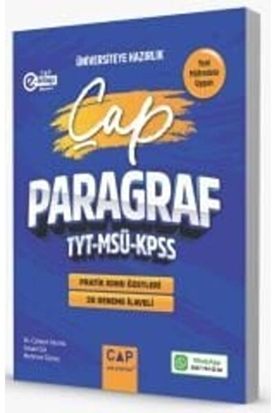 Çap Yayınları Çap Yayınları YKS TYT KPSS MSÜ Paragraf Pratik Konu Özetleri 20...