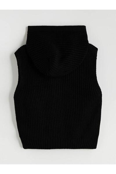 LC Waikiki LCW Kids Kapüşonlu Kız Çocuk Triko Yelek (W5)