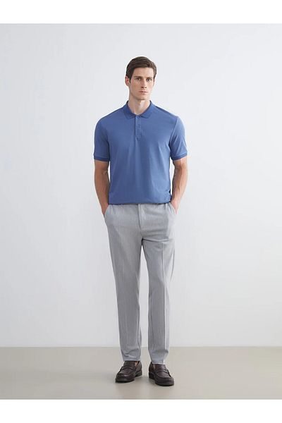 LC Waikiki Lcwaikiki Classic Indigo Polo Neck Pike Men's T-Shirt