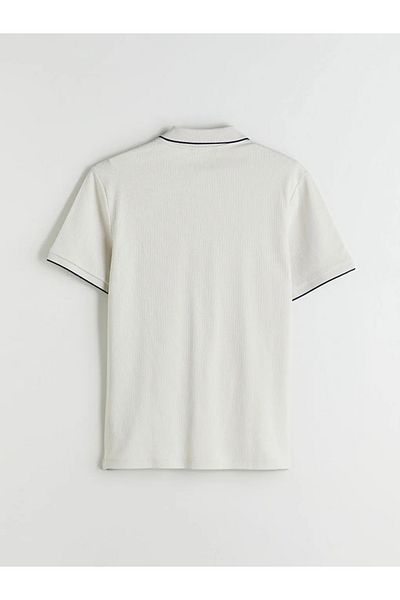 LC Waikiki Southblue Beige Polo Neck Men's T-Shirt