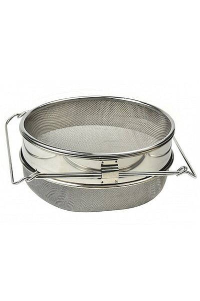 GOLD MARKET Strecuratoare Apicola cu brate extensibile, Dubla, Inox, Filtrare Miere, Sita Multifunctionala