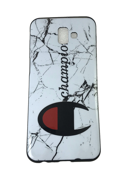 OEM Carcasă compatibilă cu Samsung J6 Plus, carcasă din silicon, design Champion