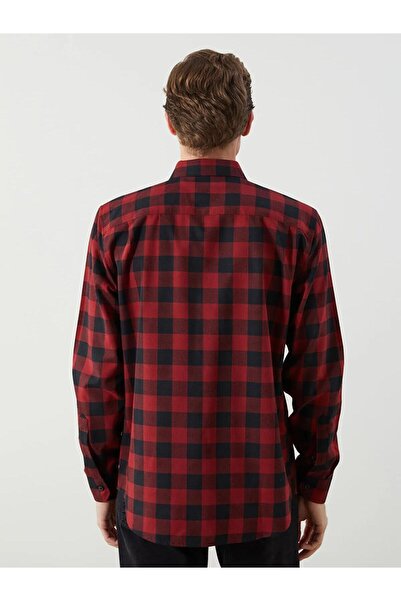 LC Waikiki LCWAIKIKI Classic Regular Fit Uzun Kollu Ekose Gabardin Erkek Gömlek (W5)