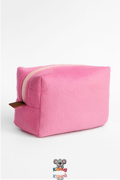 KidHug Plush Soft Makeup Bag 25 cm Women Organizer Premuim Fabric [5 Different Color Options]