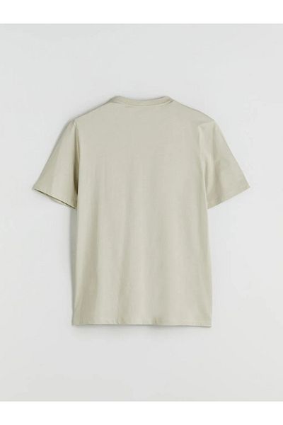 LC Waikiki Lcwaikiki Classic Gray Crew Neck Combed Cotton Men's T-Shirt