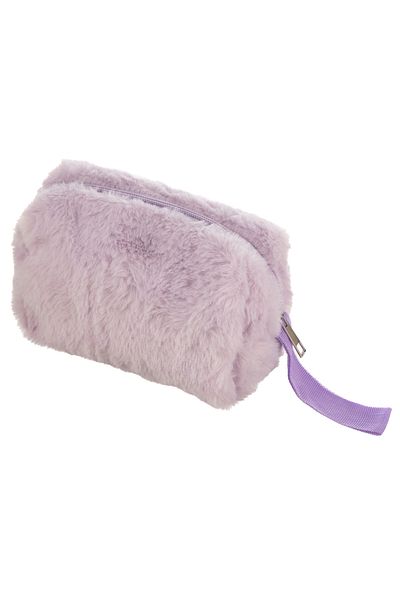 Tikatti Plush Makeup Bag Lilac