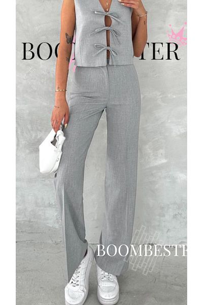 BoomBester Women's Polyviscon Wide Leg Palazzo Trousers Premium Quality