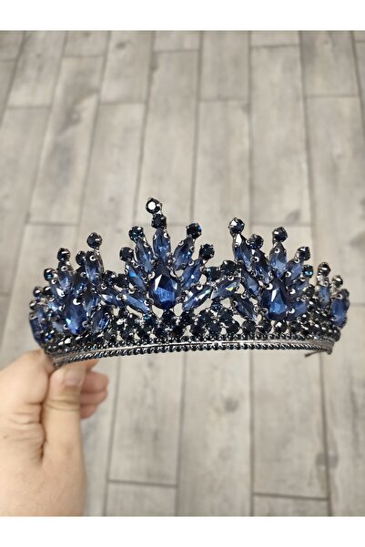 Ayenci Mireasa cu design elegant, cu piatra albastru inchiis, promisiune, cor...