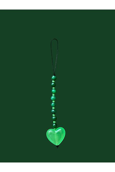 Charming Matcha Green Phone Charm