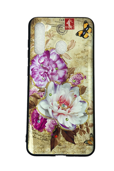 OEM Carcasă compatibilă cu Samsung A60, carcasă TPU, contur auriu în relief, ...