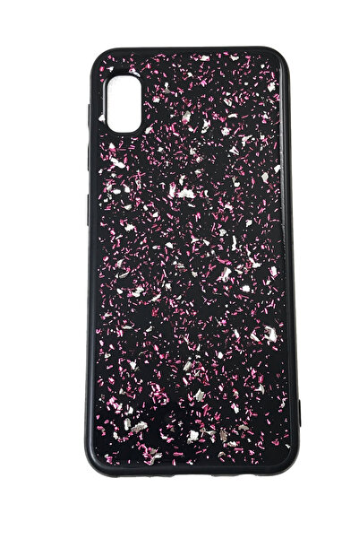 OEM Carcasă compatibilă cu Samsung A10e, carcasă din rășină cu sclipici, frun...