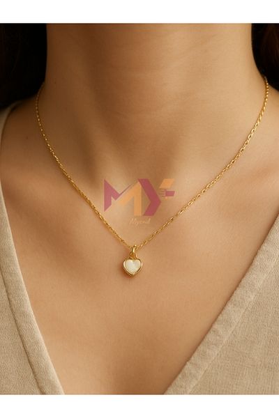 Myend Mini Heart Handmade Design Necklace, Epoxy Coated Stylish Necklace