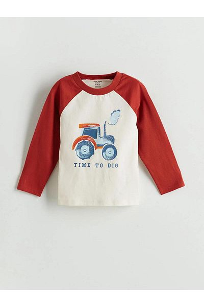 LC Waikiki Lcw Baby Crew Neck Printed Baby Boy Pajama Set (W5)