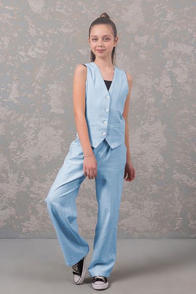 DMB BOYS & GIRLS Çaren Kids - Set de 2 pantaloni și vestă pentru fete - Set de 2 pantaloni / vestă pentru fete de vară