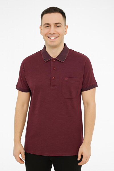 SİMENTİ Ανδρικό κοντομάνικο μπλουζάκι Classic Fit με γιακά 7370