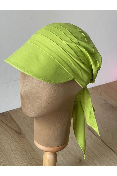 Rupen Kraft Safari Women's Hat, Tied Scarf Hat, Beach Hat, Visor Bandana Hat