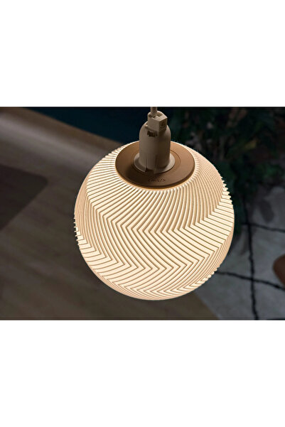 Atsu 3D Pendant Lampshade |   15 cm Sphere, Zigzag