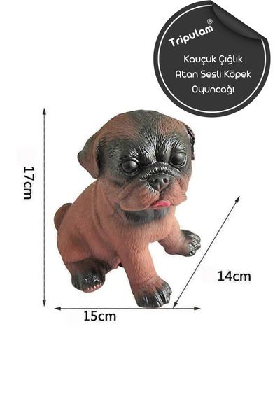 TRİPULAM Sesli Çığlık Atan Köpek Oyuncağı - Dayanıklı Malzeme