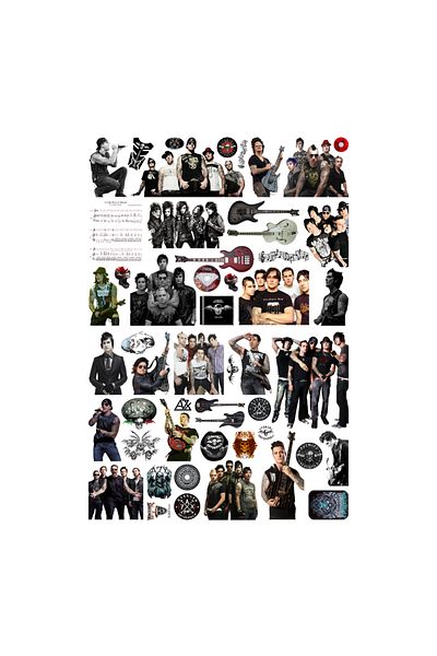 Ororabutik 52 Pieces Avenged Sevenfold Rock Sticker Set - Sticker Set Sketchbook