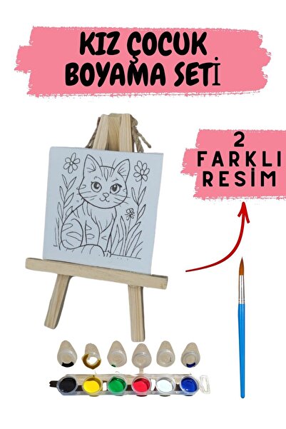 eventopia KIZ ÇOCUK ŞÖVALELİ BOYAMA SETİ