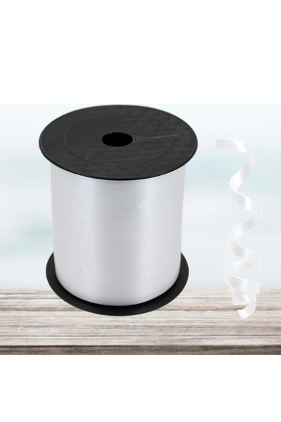 MACK PLUS 200 Metre Beyaz Rafya – Balon ve Hediye Paketleme İçin Şık Şerit