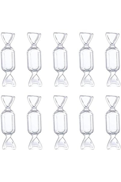 The Bros Clear Candy-Shaped Jewelry Cases – 10pcs Bead, Pill & DIY Craft Stor...