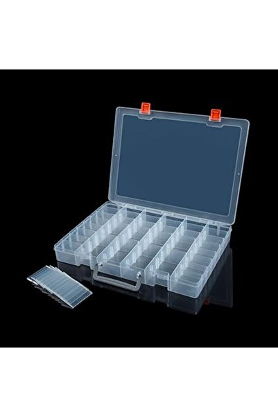 The Bros Multipurpose Plastic Storage Box – 48-Compartment Organizer for Jewe...