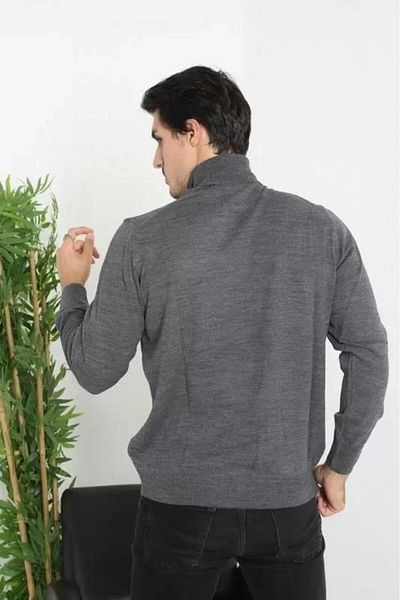 modamtn    Unisex Full Throat Turtleneck Woven Knitwear - Smoked