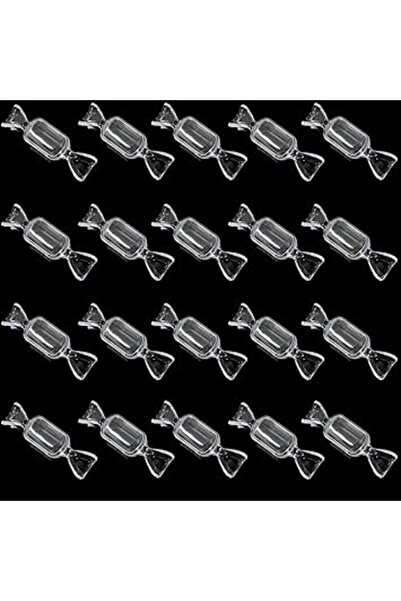 The Bros صناديق مجوهرات شفافة على شكل حلوى، ٢٠ قطعة - مساحة تخزين صغيرة للخرز...