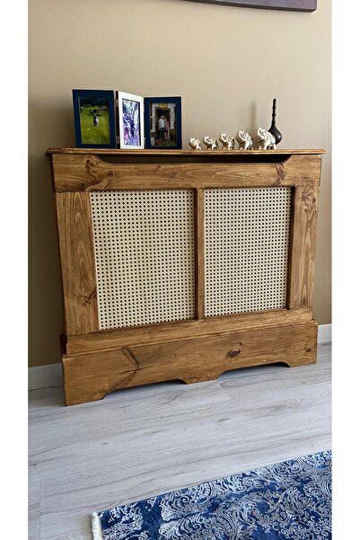 handwood Ahşap Petek Önü Kapama Dresuar 100cm Hazeranlı Ceviz rengi Petek Önü Dresuar Tamamı Çam