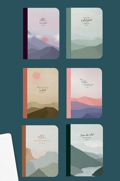 Dava Adamı Yayınları Ahsen Notebook Series - 6 A5 Lined Notebooks