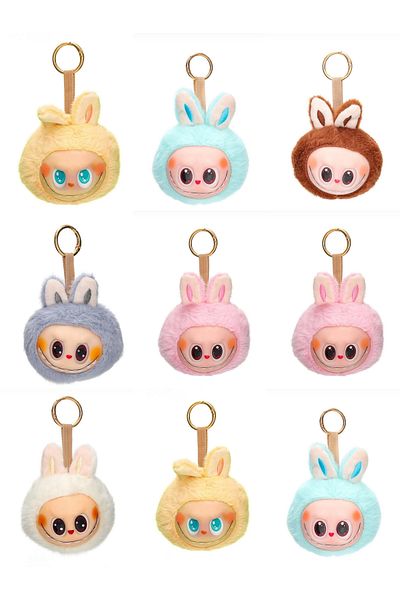 Wolawood Yumoş Labubu Plush Keychain Gift Sweet Character Car Bag Ornament Mascot Teddy Bear Cute Figure