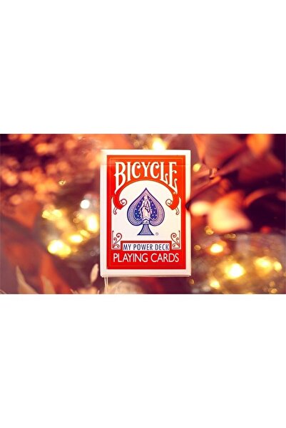 OyuncaklarÜlkesi Bicycle My Power Deck (Red) Red Premium Playing Cards Deck of Playing Cards